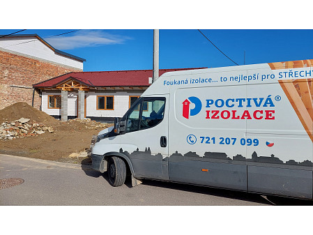 Zateplení stropu novostavby bungalovu v Kunovicích